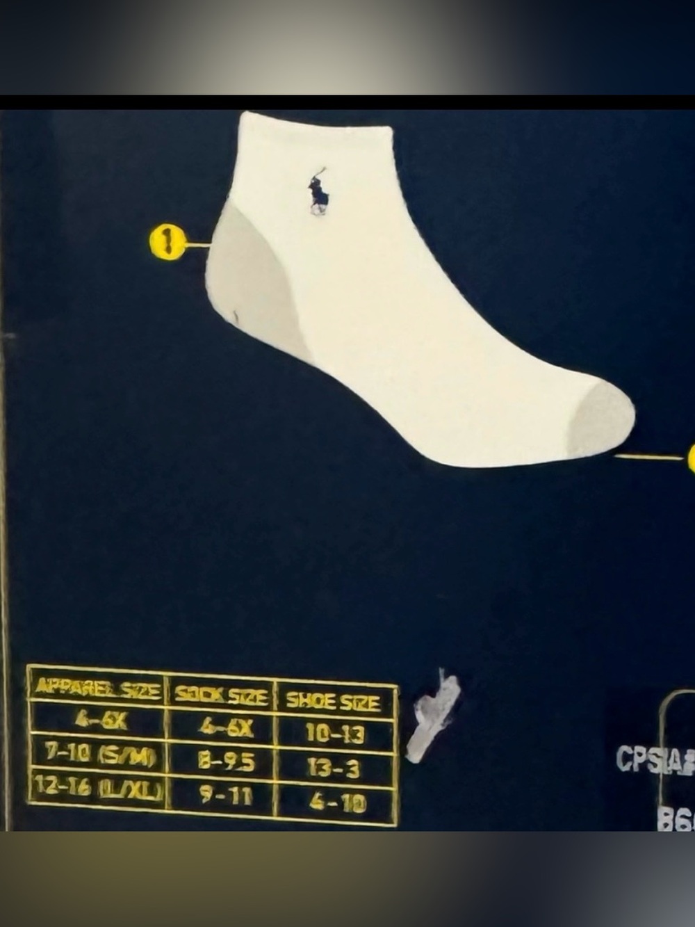 Polo Ralph Lauren Girls' Classic Solid Low Cut Socks, Pack of 6 - Picture 9 of 10